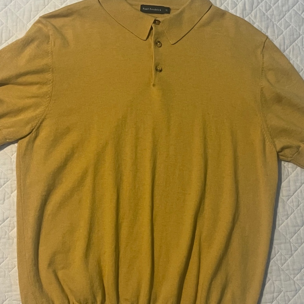 Paul Fredrick short sleeve light weight sweater